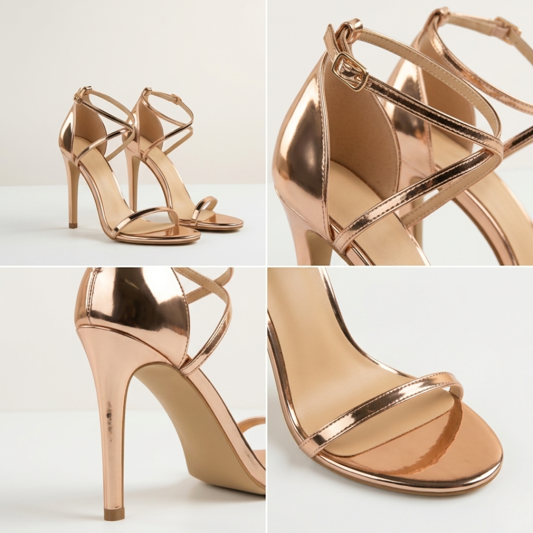 Aura Gold Heels